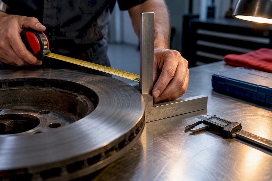 Technician Vetted: Measure Rotor Diameter with 3 Tools, No Wheel