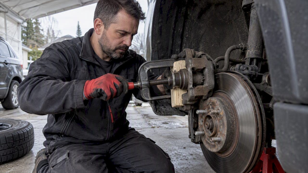 Canadian DIY: Free a Stuck Brake Caliper Piston in 5–15 min